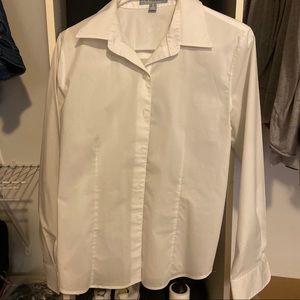 Long sleeve button down collared shirt
